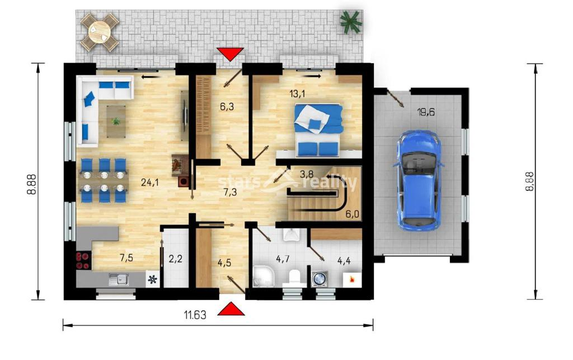 Prodej novostavby RD 5+kk s garáží, Veltrusy okr. Mělník